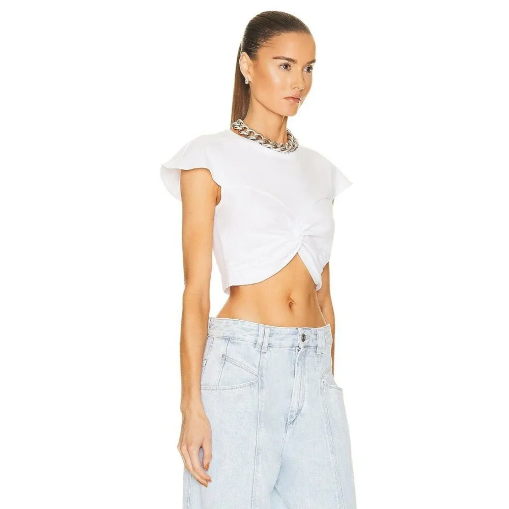 Isabel Marant Zineae Modern Tee in White - Picture 2 of 4